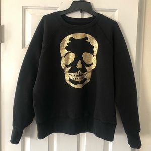 Zadig & Voltaire sweatshirt black upper foil skull